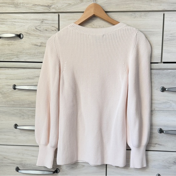 Banana Republic puffy sleeve sweater, very soft cream color xs - Picture 2 of 8